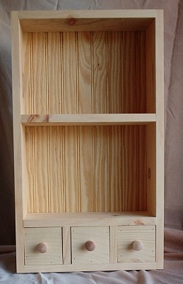 Country Wood Shelf - Wood Shelves - Wood Storage Shelf