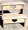 Wooden step stool, step stool, wood step stool